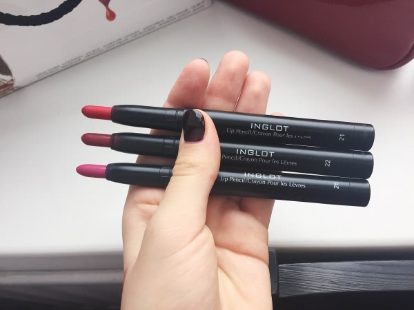 Inglot AMC Lip Pencil Matte (#21, #22, #28)