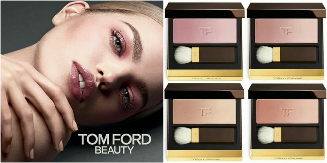 Универсальная палетка для романтичного макияжа в розовых тонах Tom Ford Eye and Cheek Shadow #02 Pink Ombre