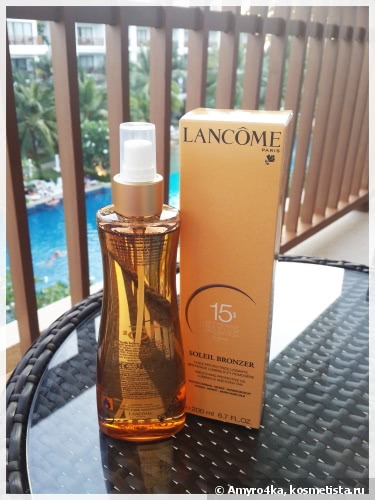 Lancôme Soleil Bronzer Smoothing Protective Oil SPF 15 - мой верный друг в жарком Таиланде