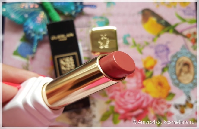 Увлажняющая и придающая объем помада-бальзам Guerlain Kiss Kiss Roselip Hydrating & Plumping Tinted Lip Balm