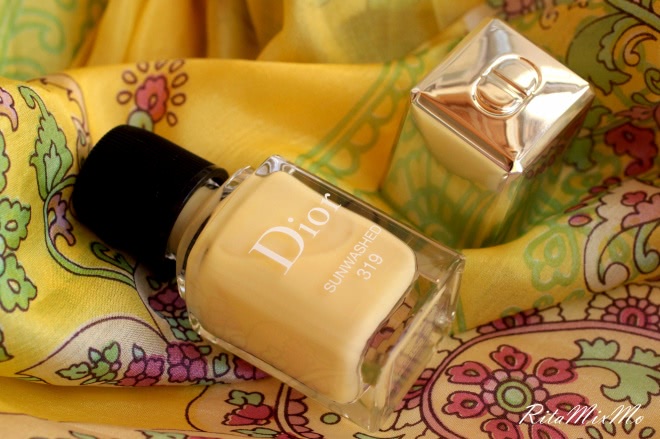 Dior Tye Dye Summer Collection 2015. Dior Vernis Nail Lacquer #319 Sunwashed - самый нежный желтый