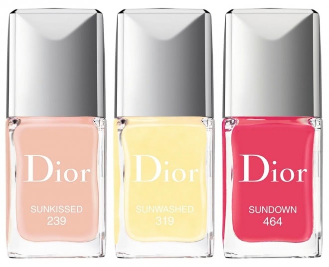 Dior Tye Dye Summer Collection 2015. Dior Vernis Nail Lacquer #319 Sunwashed - самый нежный желтый