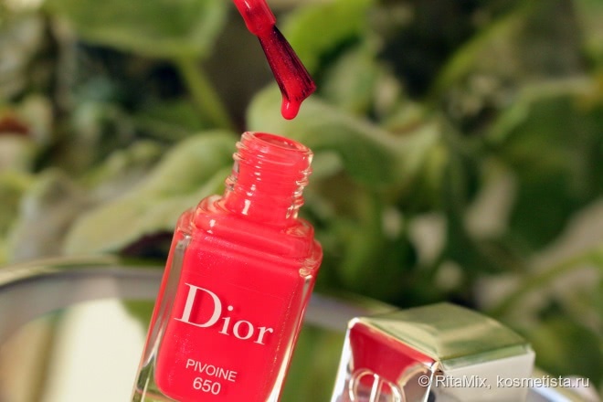Пион, расцветший для меня в феврале. Dior Vernis Couture Colour Gel Shine And Long Wear Nail Lacquer # 650 Pivoine из весенней коллекции 2016 года Dior Glowing Gardens