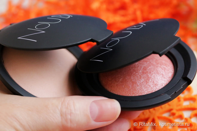 Знакомство с маркой Nouba. Пудра Boule Powder # 72 и румяна Blush on Bubble #46
