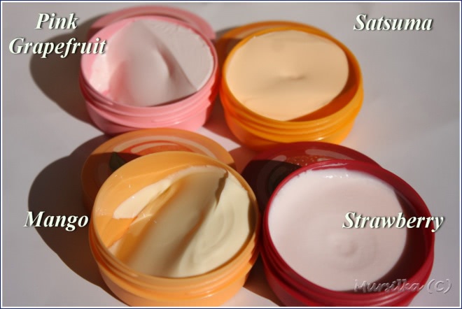 The Body Shop: Гастрономия для тела (масло, молоко, пюре, сорбет)