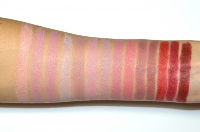 Новинка! EL Corazon EL Corazon Matte Mineral Lipstick # 601-713 Свотчи всех оттенков