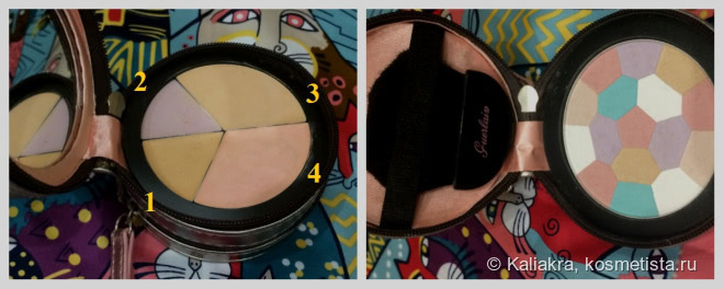 Guerlain Couture Radiant Pressed Powder & Perfecting Palette (Meteorites Voyage Pressed Powder for Face + Concealers\Highlighters)
