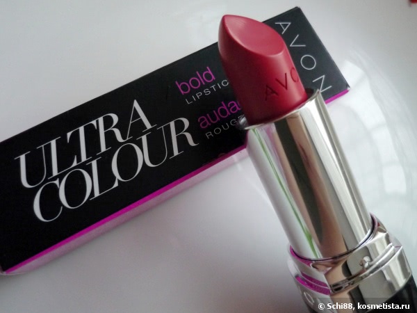 Максимум Цвета. Avon Ultra Color Bold lipstick # Rapid Rose