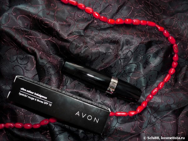 Невесомость. Красный тюльпан. Avon ultra colour indulgence lipstick SPF 15, Red Tulip