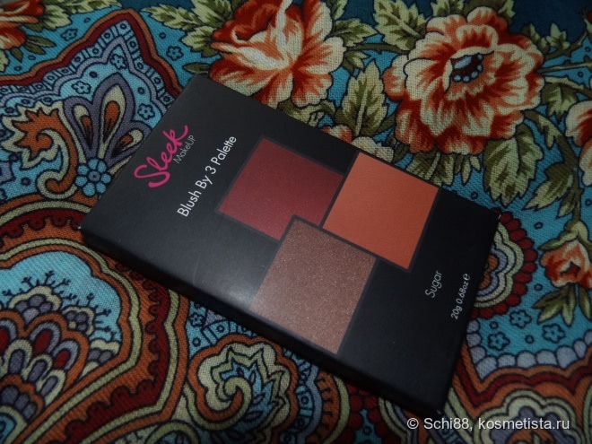 Сахарные румяна. Sleek MakeUP Blush By 3 Palette # Sugar