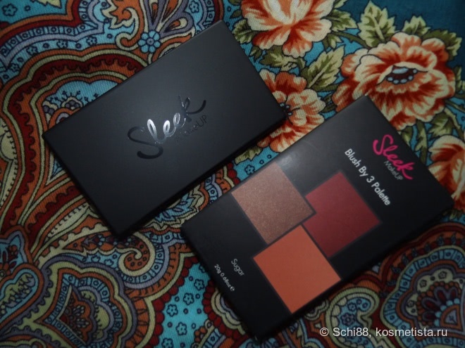 Сахарные румяна. Sleek MakeUP Blush By 3 Palette # Sugar