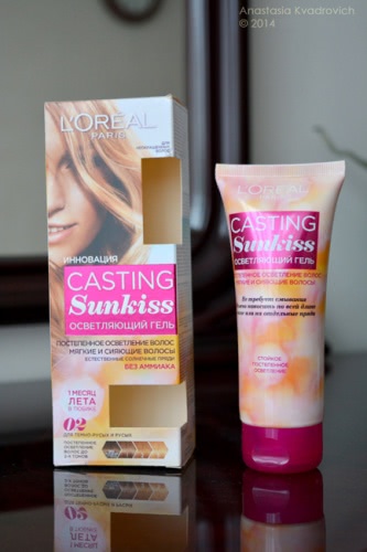 L`Oreal Casting Sunkiss Jelly Осветляющий Гель 01 и 02