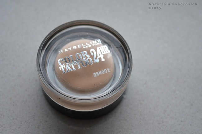 Maybelline - Color Tattoo 24Hr by Eyestudio Creamy Mates Gel-cream Eyeshadow - Creme De Nude 93