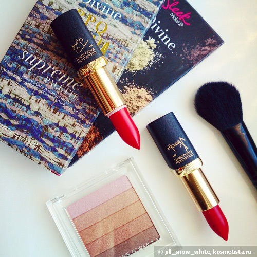 L'Oreal Color Riche Collection Exclusive Pure Reds: Natasha's Pure Red, J Lo's Pure Red, Doutzen's Pure Red, Juliannes's Pure Red