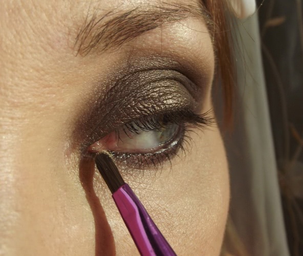 Новогодний макияж на базе классического Smoky eyes