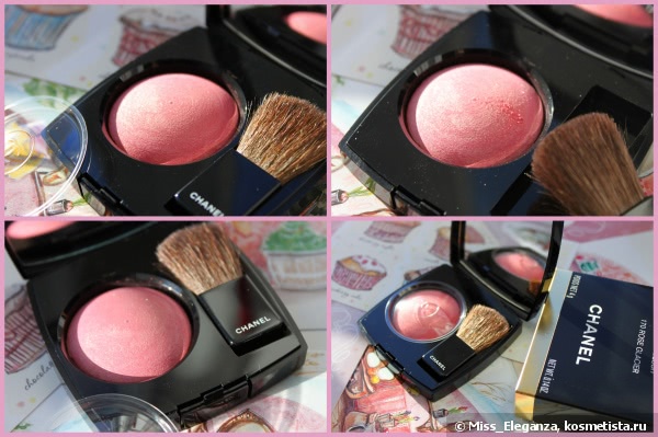 Золотые искорки и морозный румянец вместе с румянами Joues Contraste Powder Blush 170 Rose Glacier от Chanel