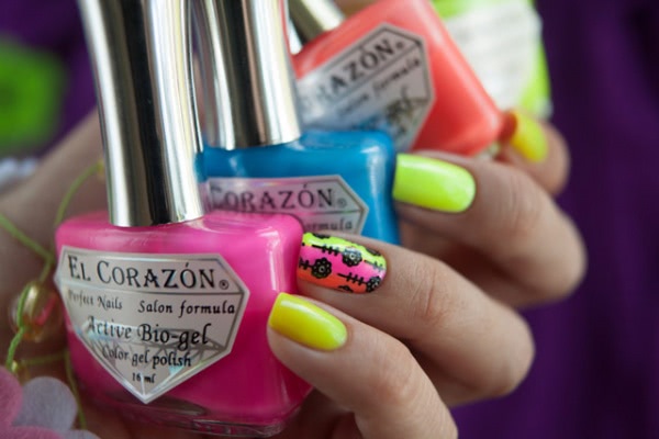 El Corazon Active Bio-gel Color gel polish — коллекция Jelly Neon