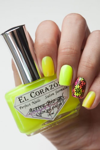 El Corazon Active Bio-gel Color gel polish — коллекция Jelly Neon