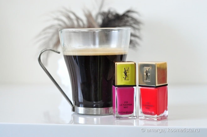 Матовое совершенство - YSL La Laque Couture #219 Le Fuchsia Mat и #213 Le Orange Mat
