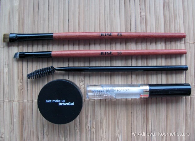BrowGel от Just Make Up в оттенке 417 - не только губы любят помаду