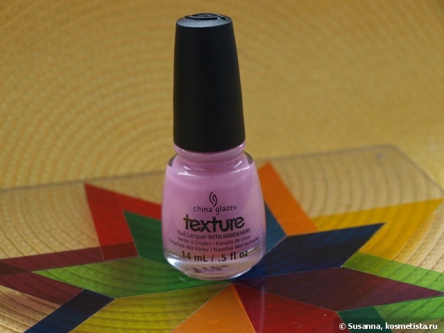 China Glaze, Texture, Nail Lacquer with Hardeners, Unrefined 81280 и Jessica, Custom Nail Colour, Pink Shockwaves 790