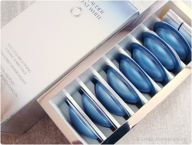 Estee Lauder Crescent White Full Cycle Brightening Cooling Sorbet Pack. Отбеливающий увлажняющий и охлаждающий сорбет