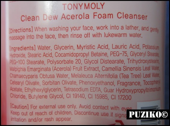 Любимая Tony Moly Clean Dew Foam Cleanser Acerola