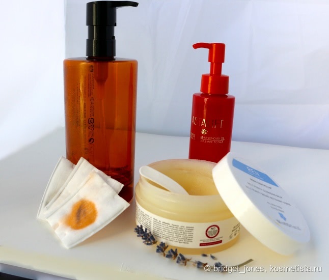 Мои помощники для умывания: масло Shu Uemura, масло Astalift и очищающий бальзам от Ren