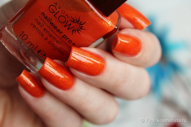 Avon Glow nailwear pro+ — Flaming Orange