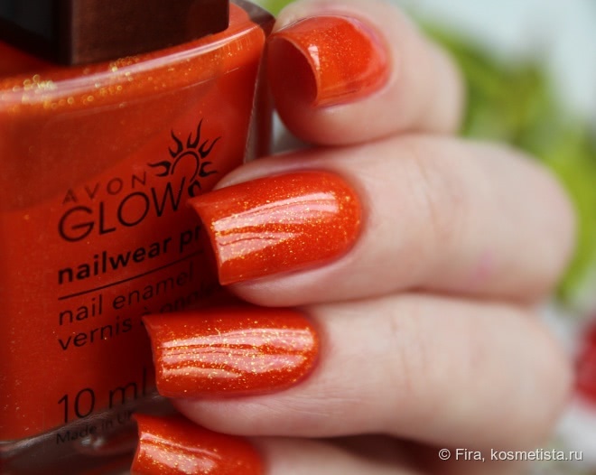 Avon Glow nailwear pro+ — Flaming Orange