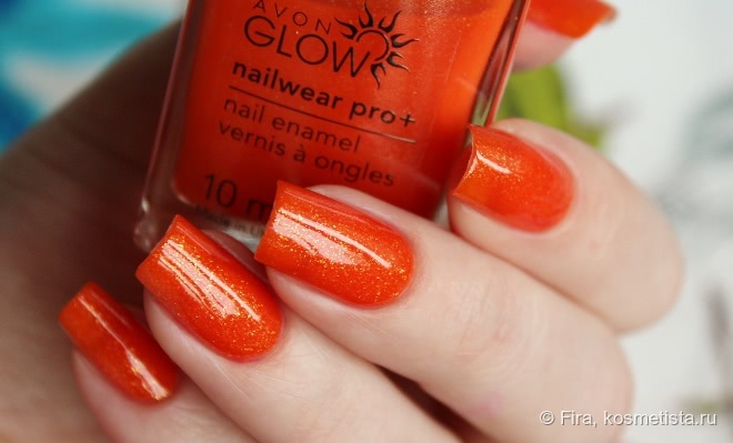 Avon Glow nailwear pro+ — Flaming Orange