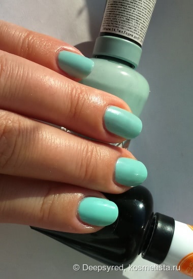 Вернусь в лето - Sally Hansen Гель-лак для ногтей Miracle Gel Color № 240 и топовое покрытие Miracle Gel Top Coat 2.0