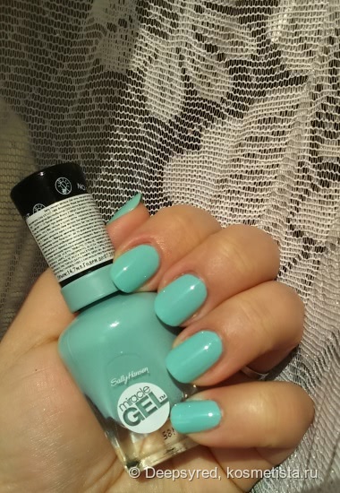 Вернусь в лето - Sally Hansen Гель-лак для ногтей Miracle Gel Color № 240 и топовое покрытие Miracle Gel Top Coat 2.0