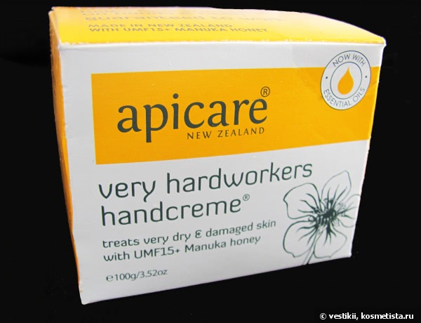 Apicare New Zealand Very Hardworkers Handcreme- Крем для натруженных рук