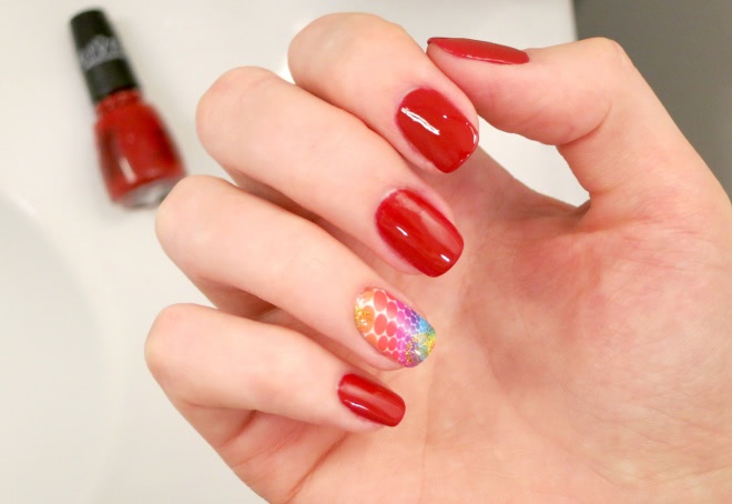 Такой долгожданный теплый красный! China Glaze Nail Lacquer with Hardeners