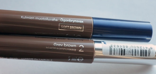 Обновленная версия моделирующего воска для бровей Lumene Blueberry Eyebrow Shaping Wax, №2 grey brown