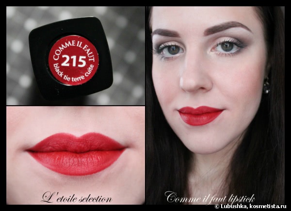 L'etoile Selection Comme Il Faut lipsticks #201, 202, 203, 204, 205, 206, 208, 210, 211, 212, 213, 215, 216