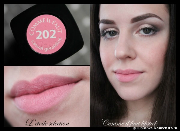 L'etoile Selection Comme Il Faut lipsticks #201, 202, 203, 204, 205, 206, 208, 210, 211, 212, 213, 215, 216