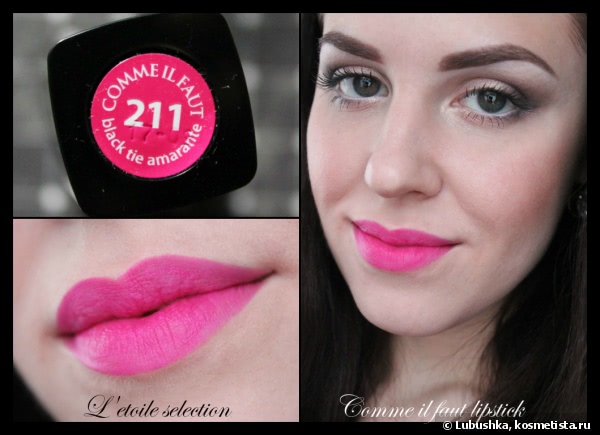 L'etoile Selection Comme Il Faut lipsticks #201, 202, 203, 204, 205, 206, 208, 210, 211, 212, 213, 215, 216
