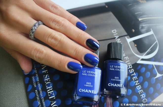 Синие лаки Chanel: Vibrato, Fortissimo, Magic
