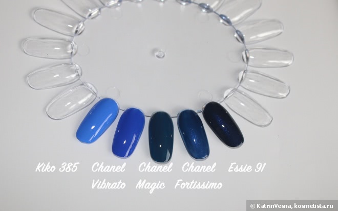 Синие лаки Chanel: Vibrato, Fortissimo, Magic
