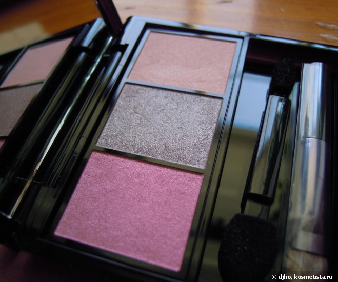 Shiseido Luminizing Satin Eye Color Trio #rd299 Beach Grass; #RD 711 Pink Sands