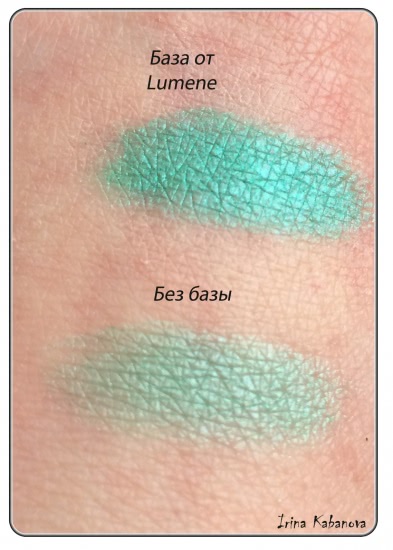 Зелень глаз с 50's dream luminys silk satin-finish baked eyeshadow 602 от Pupa