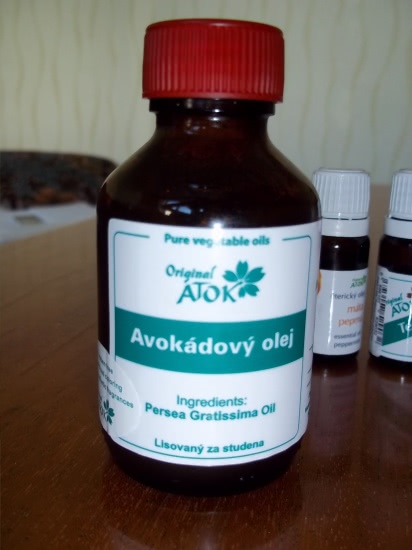 Маска для волос с маслом авокадо и эфирным маслом мяты от Atok Original