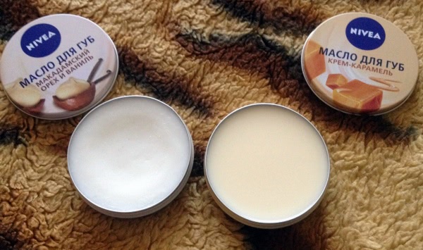 Масло для губ Nivea Макадамский орех & Ваниль и Крем-Карамель