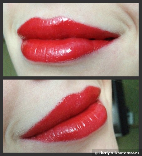 Дуэт помады ArtDeco Perfect Color Lipstick № 03 (Poppy Red) и блеска для губ Divage Vinyl Gloss № 3221