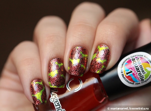 Dance Legend Top Coat Aquarelle в стемпинге