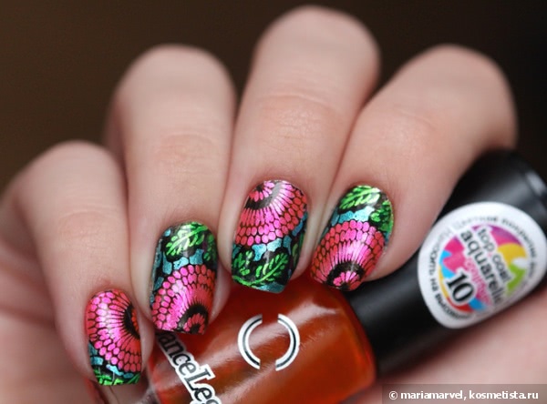 Dance Legend Top Coat Aquarelle в стемпинге