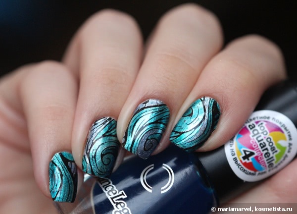 Dance Legend Top Coat Aquarelle в стемпинге