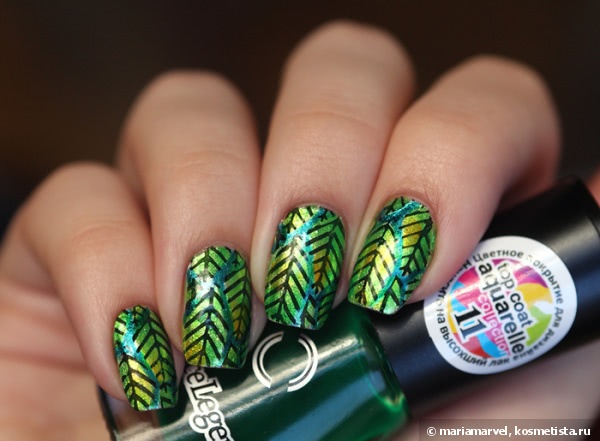 Dance Legend Top Coat Aquarelle в стемпинге